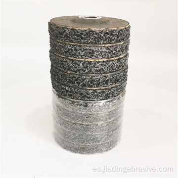 disco de tira negra eliminación de óxido rueda de aleta abrasiva